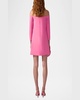 Off-The-Shoulder 3/4-Sleeve Mini Dress