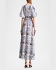 Paulina Printed Poplin Self-Tie Dress