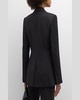 Chelsea Double-Breasted Stretch Crepe Blazer