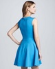 Erna Tie-Neck Halter Mini Dress