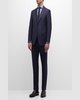 Men's Tonal Plaid Wool Suit