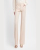 Low-Waist Wool Flare Trousers