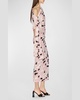Bowie Floral-Print Tie One-Shoulder Midi Dress