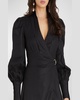Celine French Linen Wrap Maxi Dress