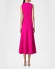 Sleeveless Drop-Waist Midi Dress