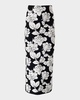 Flower Midi Pencil Skirt