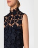 3D Star Embroidery Tulle Blouse