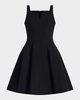 Tulip Pleated Fit-&-Flare Dress