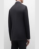 Men's Super 130s Wool Micro-Check Suit