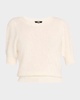 Gladiolus Short-Sleeve Cashmere Sweater