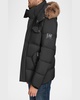 Men's Down Jacket with Faux Fox Fur 