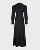 Celine French Linen Wrap Maxi Dress