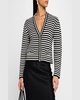 Gwen Striped Wool-Cashmere Cardigan