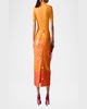 Ombre Sequin Midi Skirt