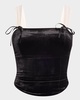 Tuli Velvet Bow Crop Top