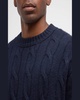 Men's Cashmere Cable-Knit Sweater
