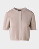 Crop Ajoure Knit Cardigan