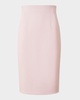 Double-Face Wool Crepe Pencil Skirt