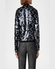 Dot Sequined Bomber Jacket