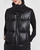 Rocky Faux Leather Puffer Vest 