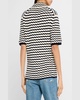 Logan Short-Sleeve Crochet Polo Top