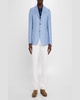 Men's Wool-Silk Hopsack Blazer