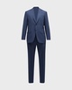 Men's Plaid Super 130s Wool Suit