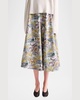 Varda Printed Midi A-Line Skirt