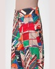 Chieko Denim Sea Clipper Print Cropped Pants
