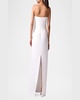 Draped-Front Strapless Gown