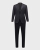 Men's Super 130s Wool Micro-Check Suit