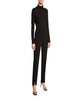 Crepe Marocain Ankle Pants, Caviar