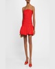 Kennedi Strapless Ruched Taffeta Mini Dress
