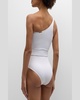 Davina Asymmetric Belted One-Piece Swimsuit