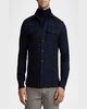 Men's Plaid Wool-Blend Shirt
