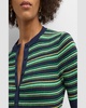 Fisher Pleated Button-Front Top