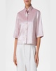 Cotton Linen Button-Front Blouse