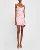 Lomina Silk Metallic Bow Mini Dress