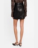 Steel Leather Mini Skirt
