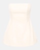 Silvia Strapless Peplum Top