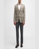 Men's Cashmere Plaid Sport Coat