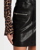 Steel Leather Mini Skirt