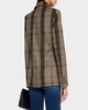 Single-Breasted Plaid Weekend Blazer