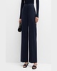 Straight-Leg Wool-Blend Trousers