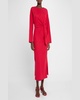Vanina Tie-Waist Organic Cotton Midi Dress