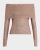 Evelyn Sparkly Off-The-Shoulder Top