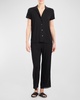 Feathers Essentials Lace-Trim Jersey Pajama Set