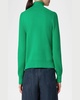 Mock-Neck Milano Knit Zip Bomber Cardigan