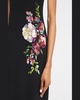 Sequin Floral Crepe Midi Dress