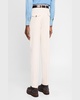 Men's Cotton and Wool Double-Pleated Pants